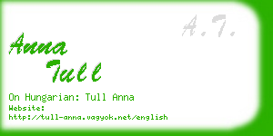 anna tull business card